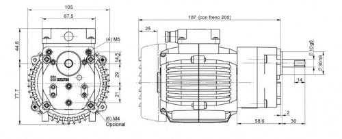 Моторедуктор 10 - 50 Вт / 50 - 100 Вт / 0.1 - 0.2 Nm / 1 - 5 Nm фото 4