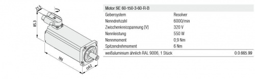 Серводвигатель item industrial applications серии 0.0665.99 фото 2