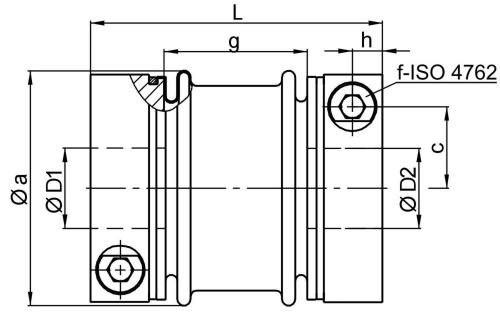 Соединительная муфта для валов гибкая при кручении / с измерением момента / штифт и центрирующая втулка фото 2