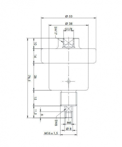 Цилиндр с коротким ходом / пневматический / с простым эффектом фото 2