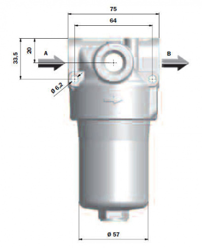 Жидкостный фильтр / гидравлический / с корзиной / линейный фото 4