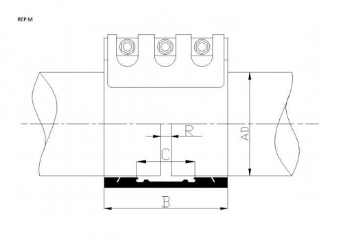 Металлическая соединительная муфта / с зажимом / из 3 частей / штифт и центрирующая втулка фото 3