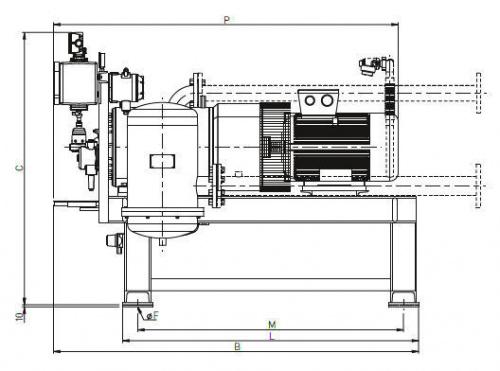 Компрессор для биогаза / стационарный / с электродвигателем / лопастный фото 4