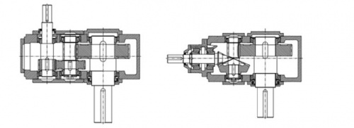 Угловая передача со спиральным коническим редуктором / 90° фото 5