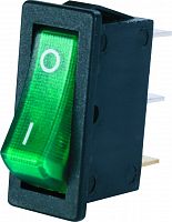Откидной переключатель / однополярный / электромеханический / с зеленым светодиодом