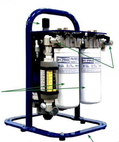 Жидкостный фильтр / для воды / пневматический / с корзиной