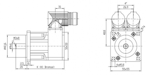 Бесщеточный серводвигатель ESR Pollmeier серии MR 63 фото 4
